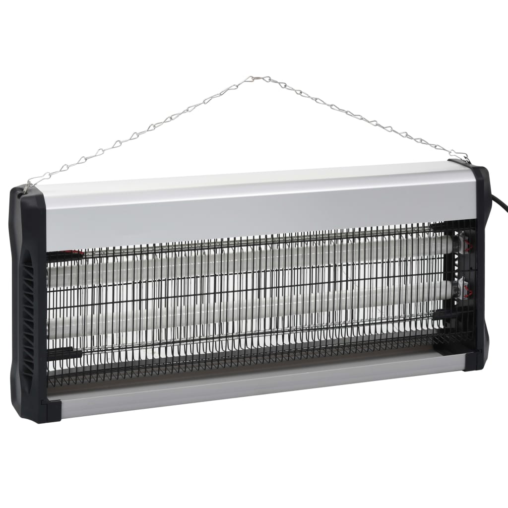 Vidaxl vliegedoderer 40 w Aluminium schwaarz