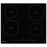 Vidaxl Ceramic Hob avec 4 zones de cuisson Contrôle tactile 6000 W