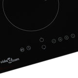 Vidaxl Induction hob with 2 cooking zones touch control 3500 W glass