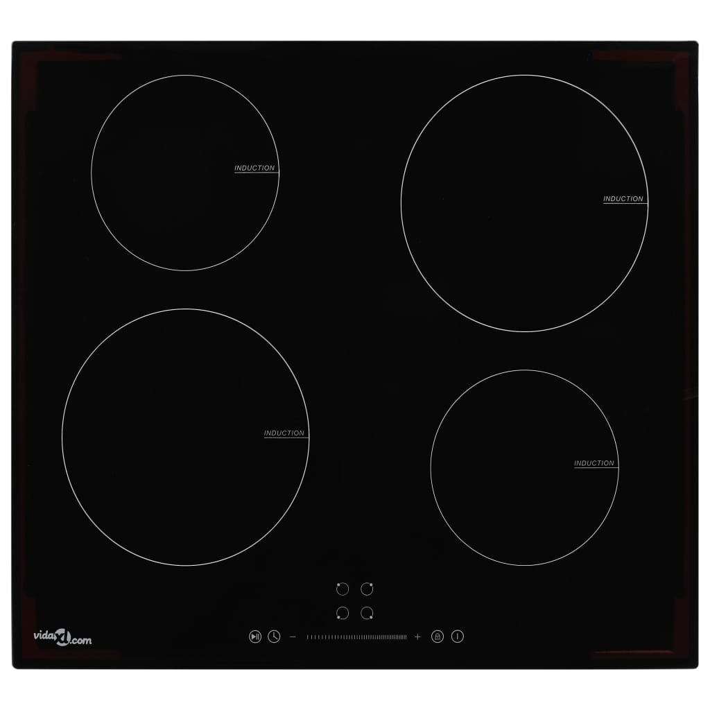 Vidaxl Induktioun hob mat 4 Kachen Zonen Touch Control 7000 w Glas