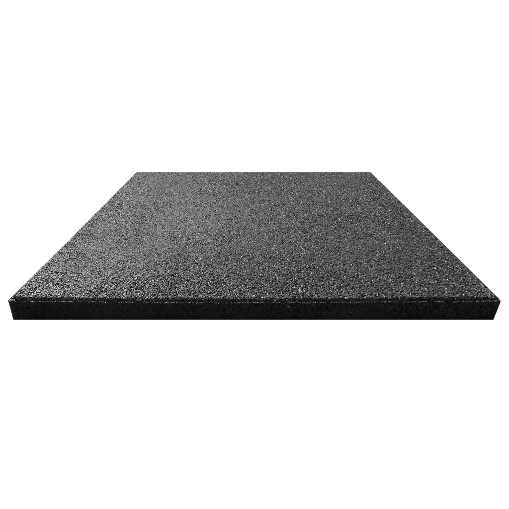 VidaXL Valtegel 6 st 50x50x3 cm rubber zwart