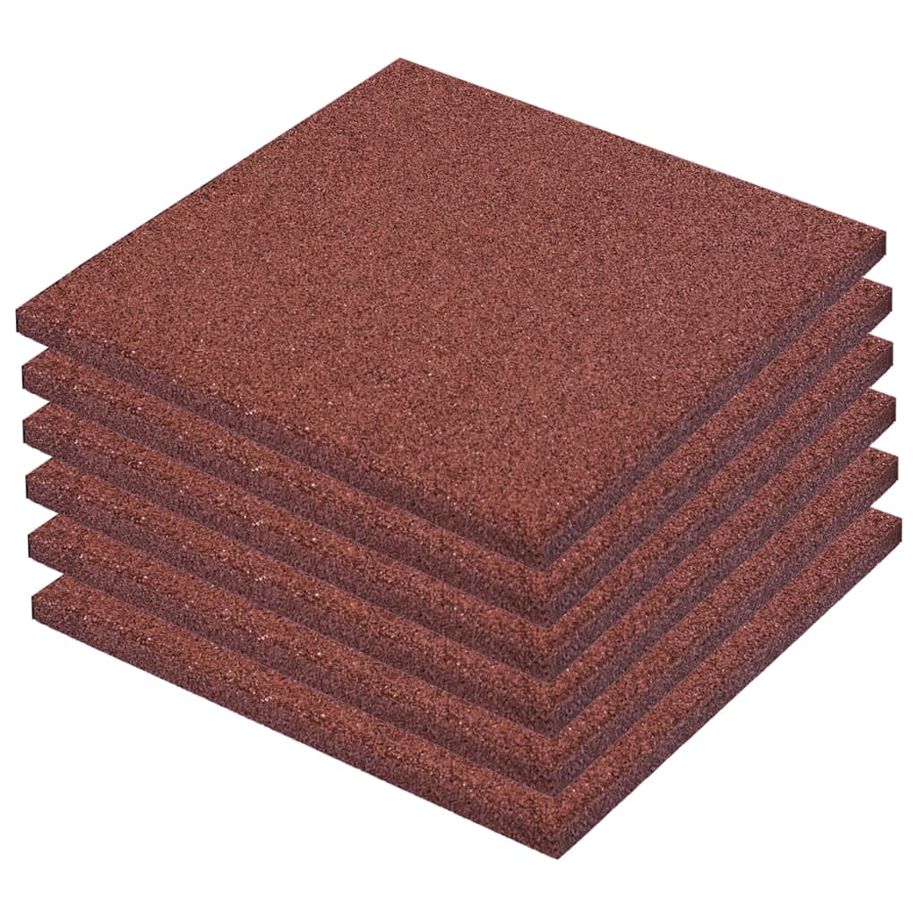 Bidaxl Valt Tile 6 ST 50x50x3 CM Rummi Red