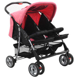 Vidaxl Twin Children of Steel Pink og Black