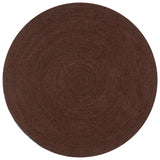 Vidaxl rug handmade around 90 cm jute brown