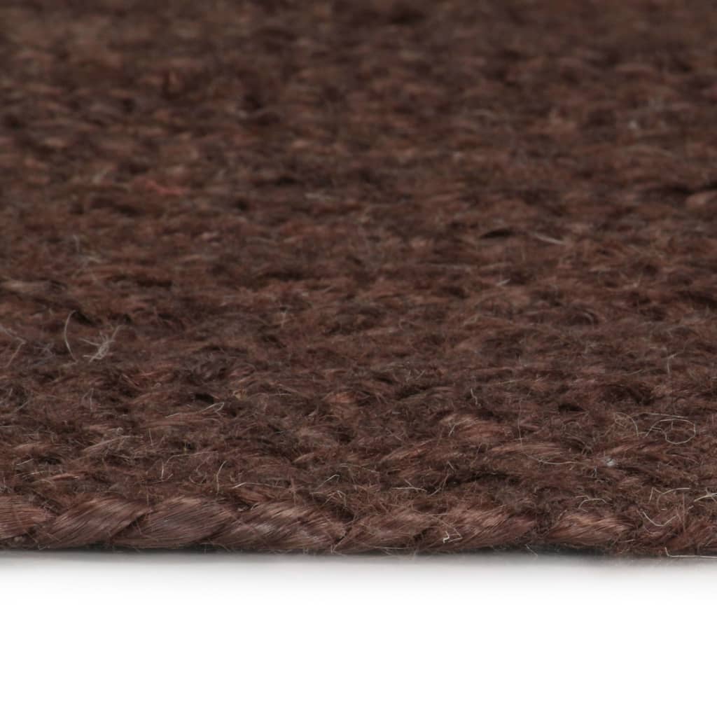 Vidaxl rug handmade around 90 cm jute brown