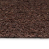 Vidaxl rug handmade around 90 cm jute brown