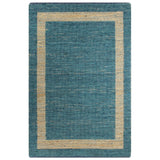 Vidaxl rug handmade 80x160 cm jute blue