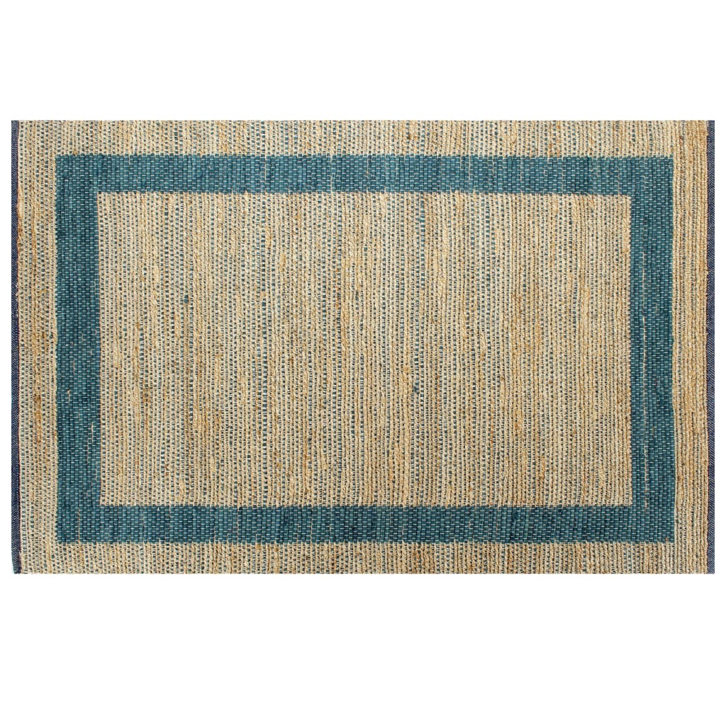 Vidaxl rug handmade 80x160 cm jute blue