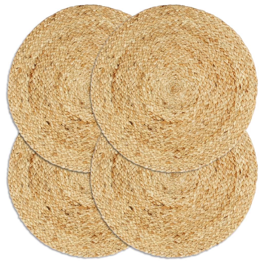 Vidaxl placemats 4 sts približno 38 cm jute