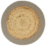 Vidaxl Placecats 4 st 3 3 3 cm jute a Kotteng natierlech a gro