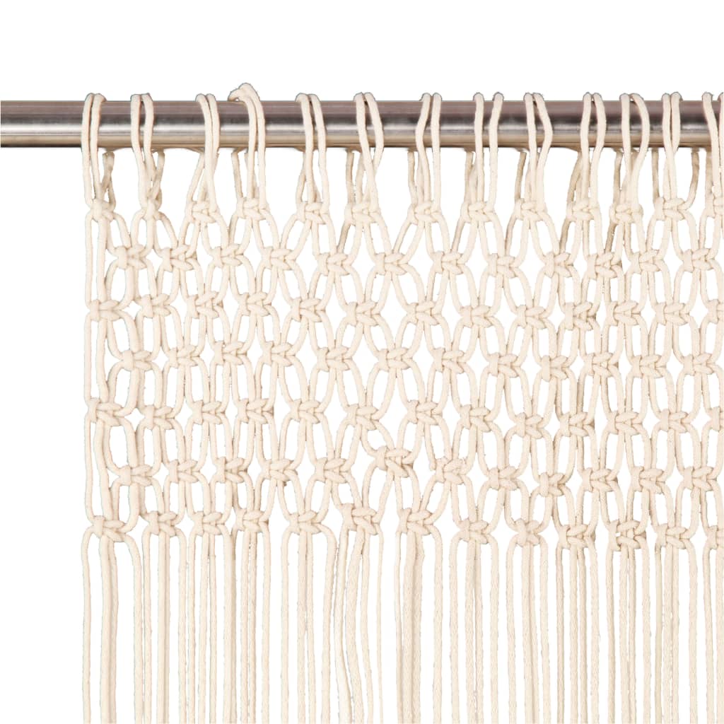 Vidaxl rideau macramé 140x240 cm Coton