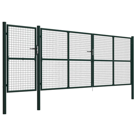 VidaXL Poort 500x150 cm staal groen