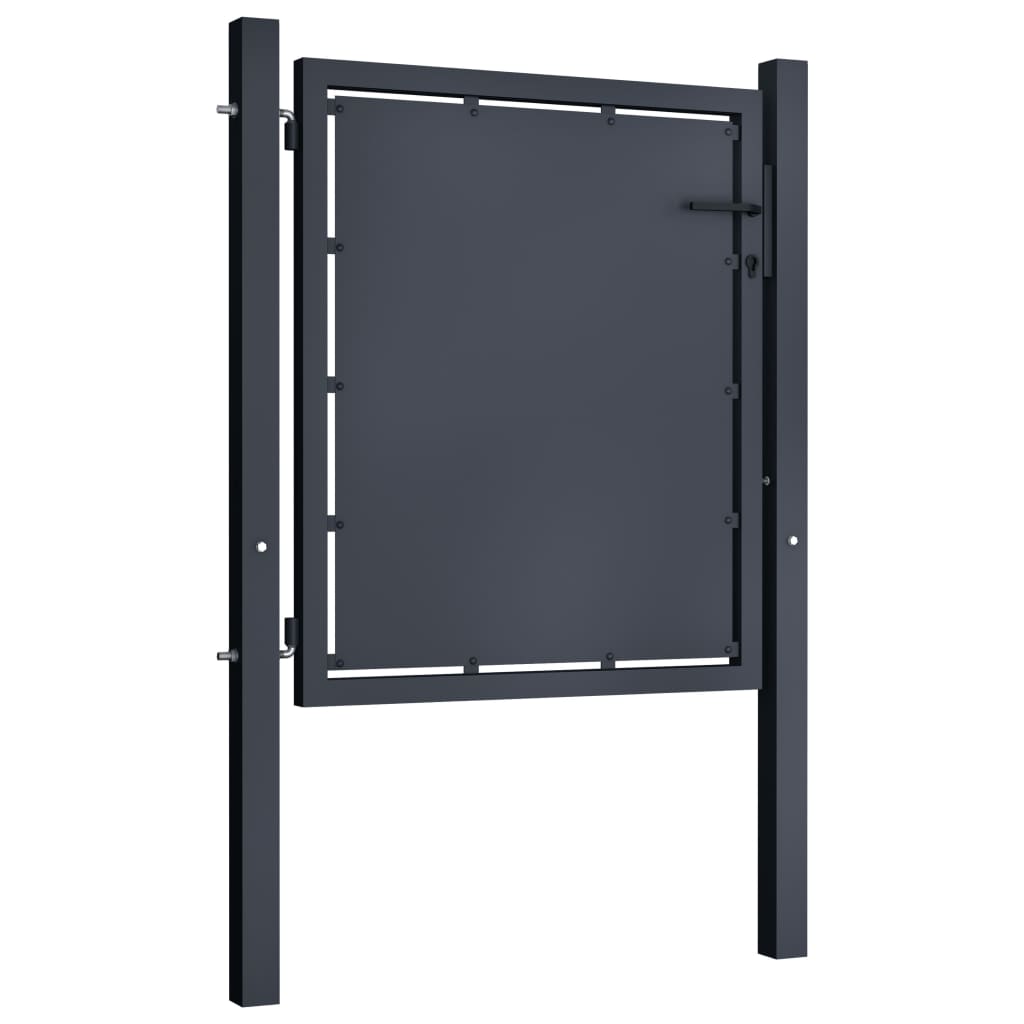 Vidaxl port 100x100 cm Steel Anthracit