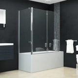 VidaXL Douche klapwand 120x68x130 cm ESG