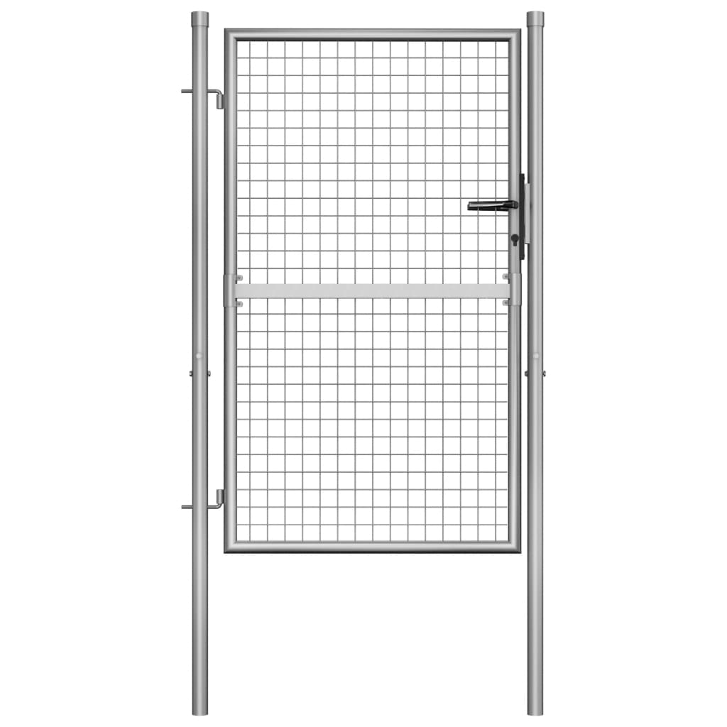 Vidaxl Port 105x175 cm galvanizované ocelové stříbrné barvy