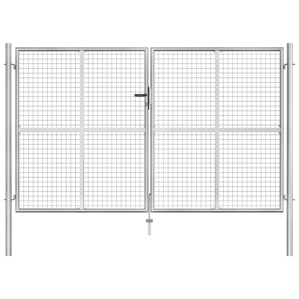 Vidaxl Port 306x200 cm galvanizované ocelové stříbrné barvy