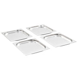 Vidaxl Gastronormbakkuckken 8 PC GN 1 2 20 mm Edelstol