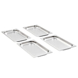 Vidaxl Gastronorbakkakkuckken 12 PC GN 1 3 20 mm Edelstol