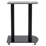 VidaXL Speaker standaard 2 st aluminium veiligheidsglas zwart