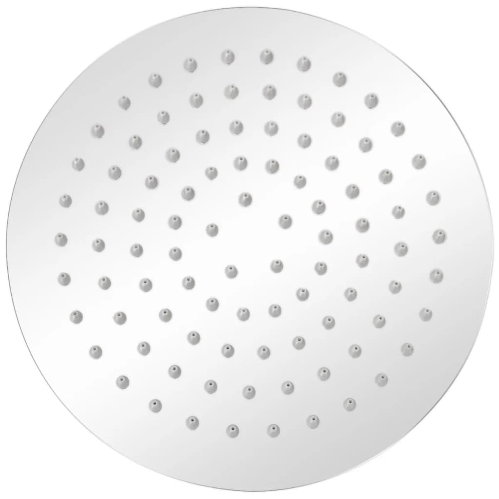 Vidaxl Rain Shower Head 2 St Round 20 cm in acciaio inossidabile