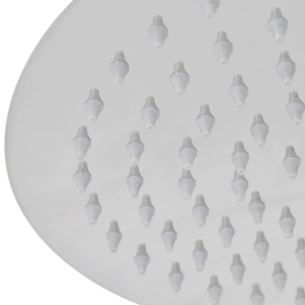 Vidaxl Rain Shower Head 2 St Round 20 cm in acciaio inossidabile