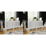 Vidaxl Radiatorom Construction 2 St 172 cm MDF bianco