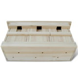 Vidaxl Mussenhuizen 2 St 44x15.5x21,5 cm Legno