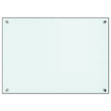 VidaXL splash screen kitchen 70x50 cm hardened glass white