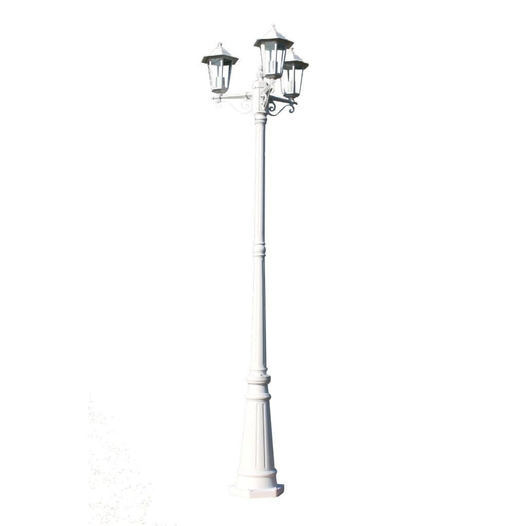 Vidaxl Garden Lant Kingston 3-Arms 215 cm Bianco