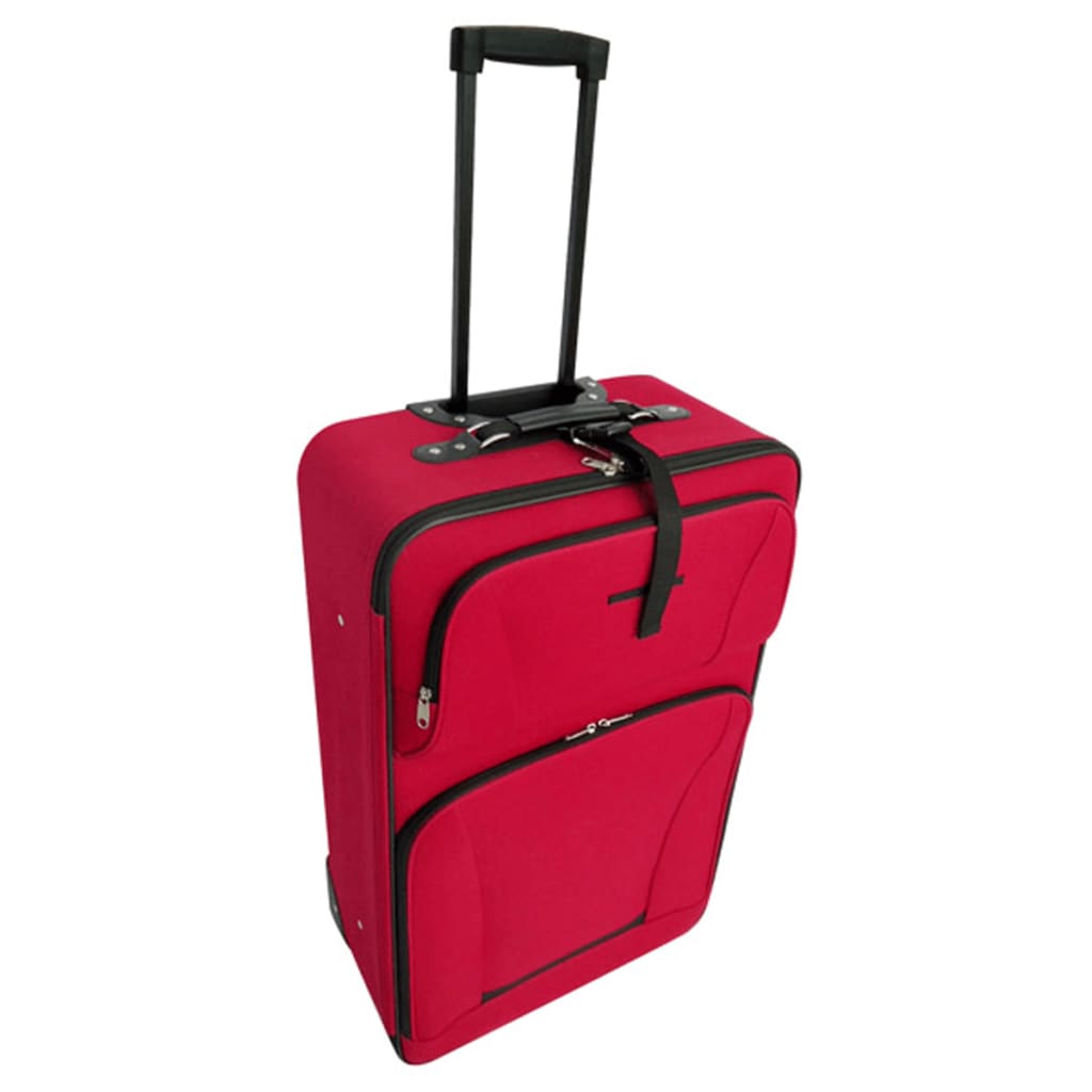 Vidaxl Travel Buggage Set Red 5 pièces