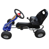 Vidaxl go -kart with pedals blue