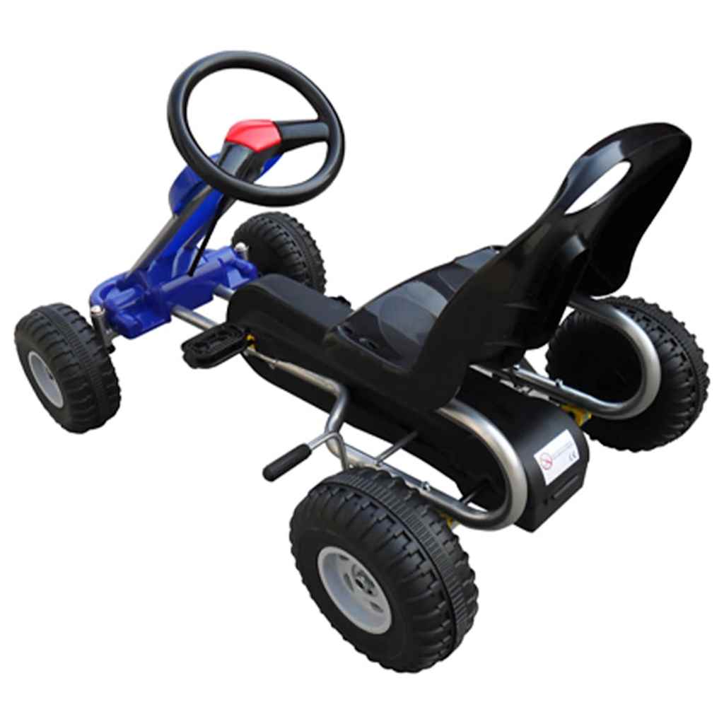 Vidaxl go -kart z pedałami niebieski