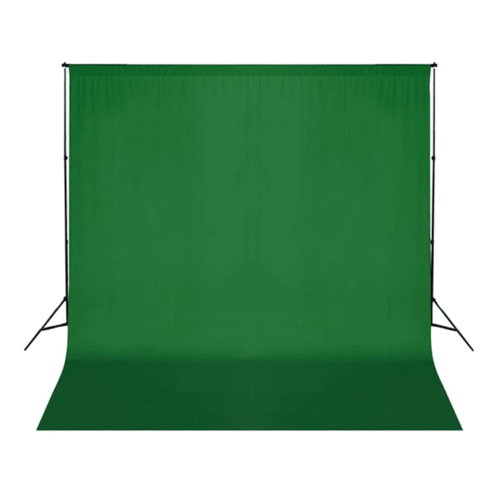 Tło vidaxl bez standardowej chromakey 300x300 cm bawełniana zielona