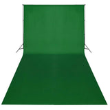 Vidaxl Sfondo Chromakey 600x300 cm Cotone Green