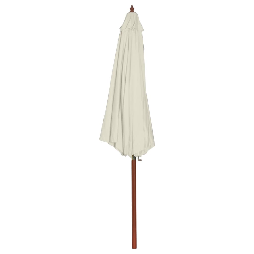 Vidaxl Parasol 300x258 cm de arena blanca