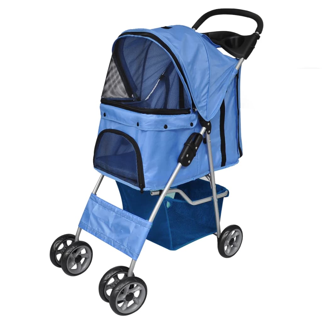 Vidaxl stroller for dog blue