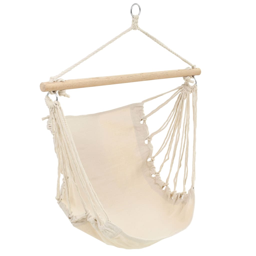 Vidaxl Hanging chair Creme White (Large)