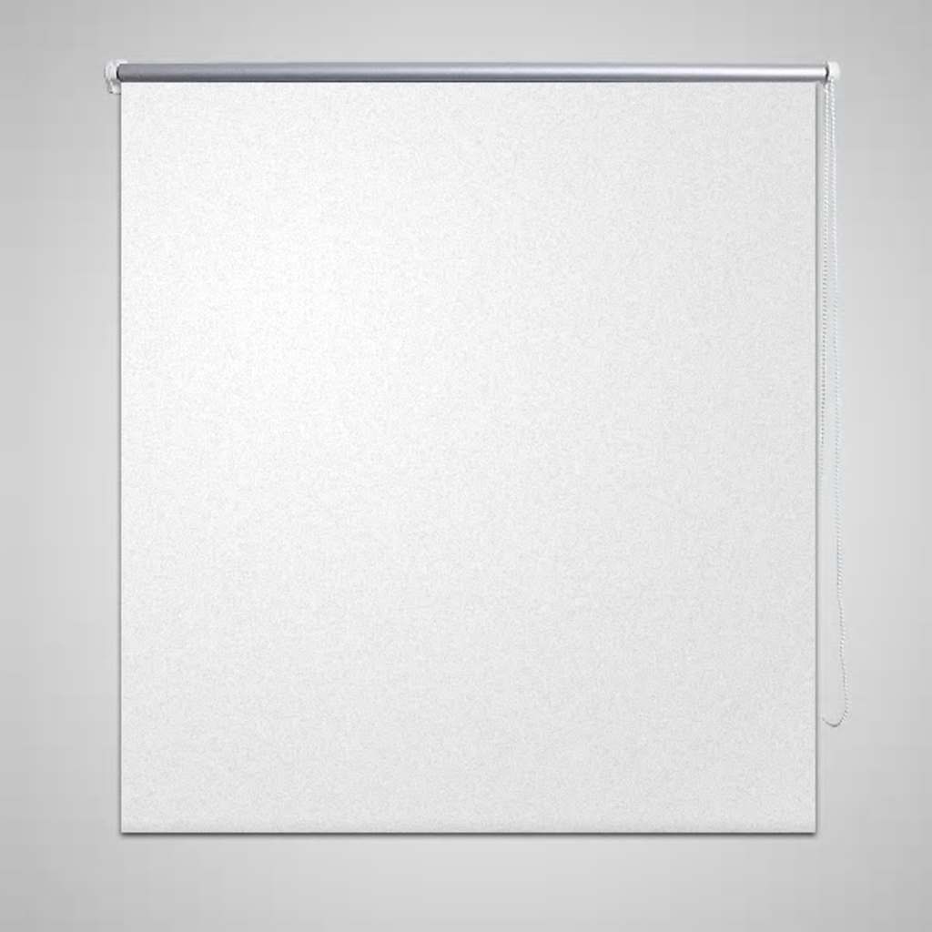 Vidaxl Roller Blind Blackout 140 x 175 cm Weiß