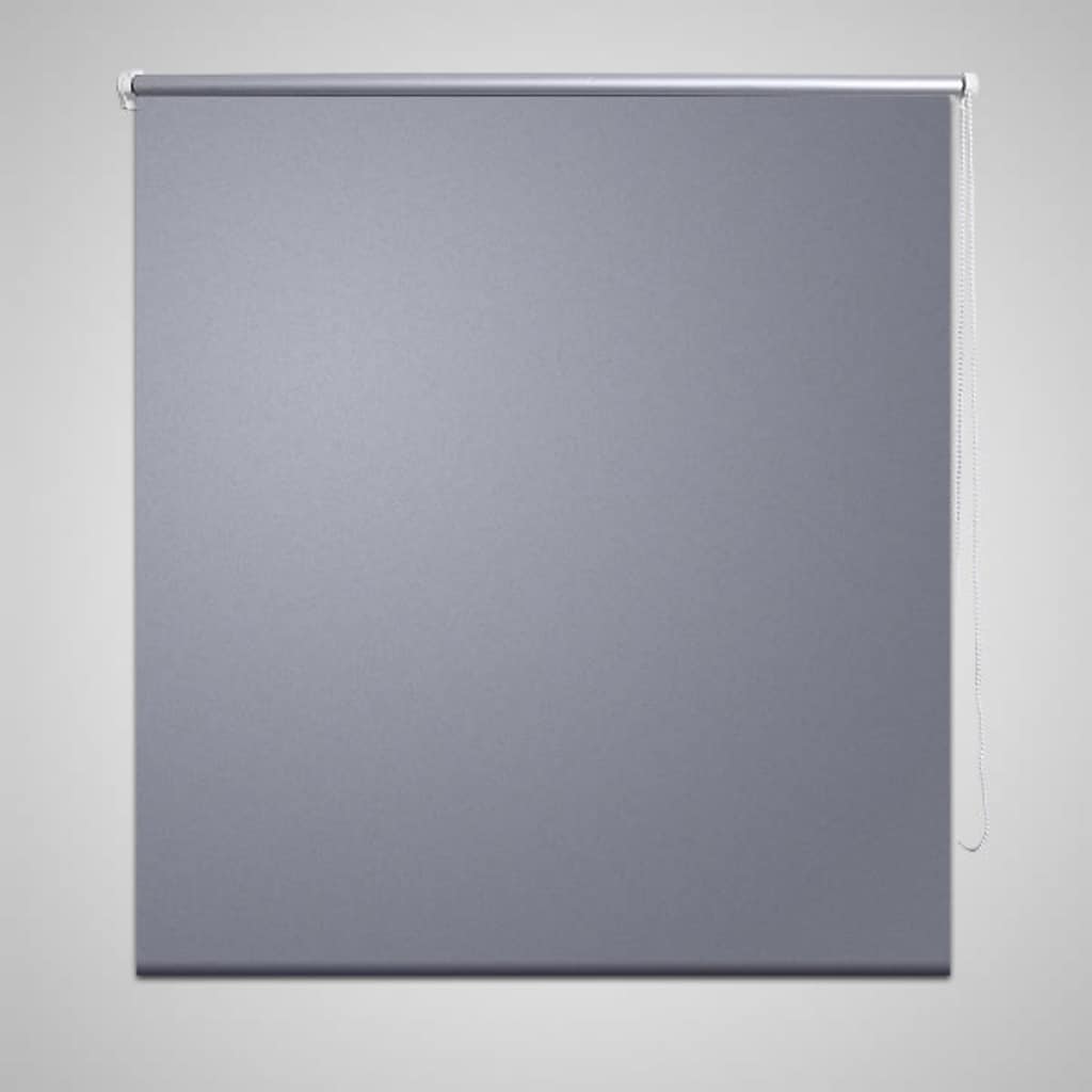 Vidaxl Roller Blind Blackout 100 x 230 cm grå