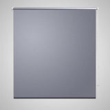 Vidaxl Roller Blind Blackout 100 x 230 cm grå