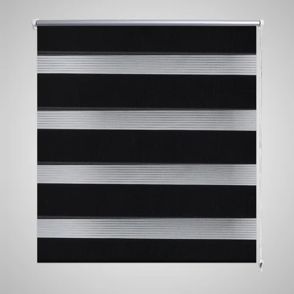 Vidaxl Duo Roller Blind 60x120cm Schwarz