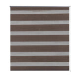 Vidaxl Duo Roller Blind 100 x 175 cm Coffee Brown