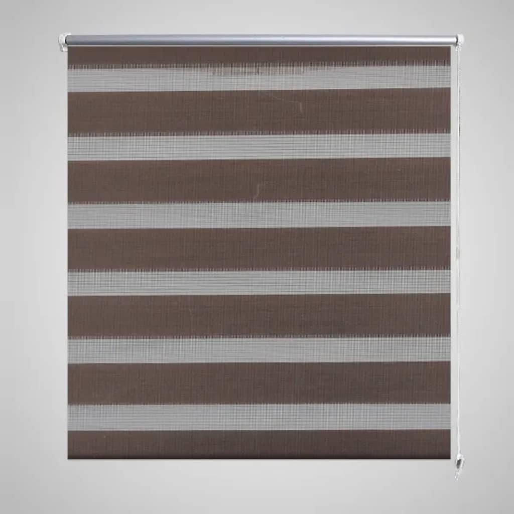 Vidaxl Duo Roller Blind 140 x 175 cm Coffee Brown