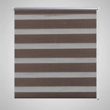 Vidaxl Duo Roller blind 140 x 175 cm coffee brown