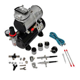 BIDAXL AIRBRUSH COMPRESSOR SET med 2 pistoler