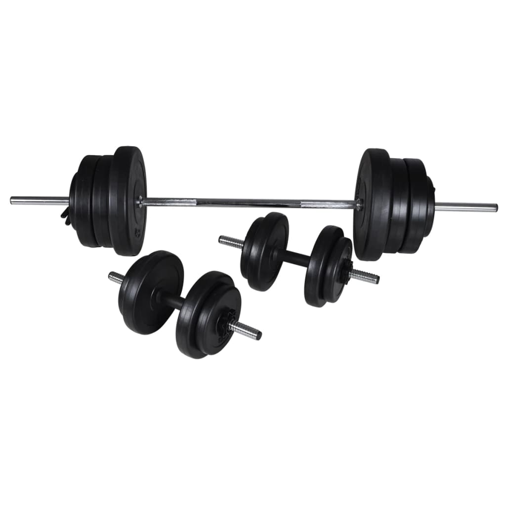 VidaXL Barbellen dumbbellset 60,5 kg