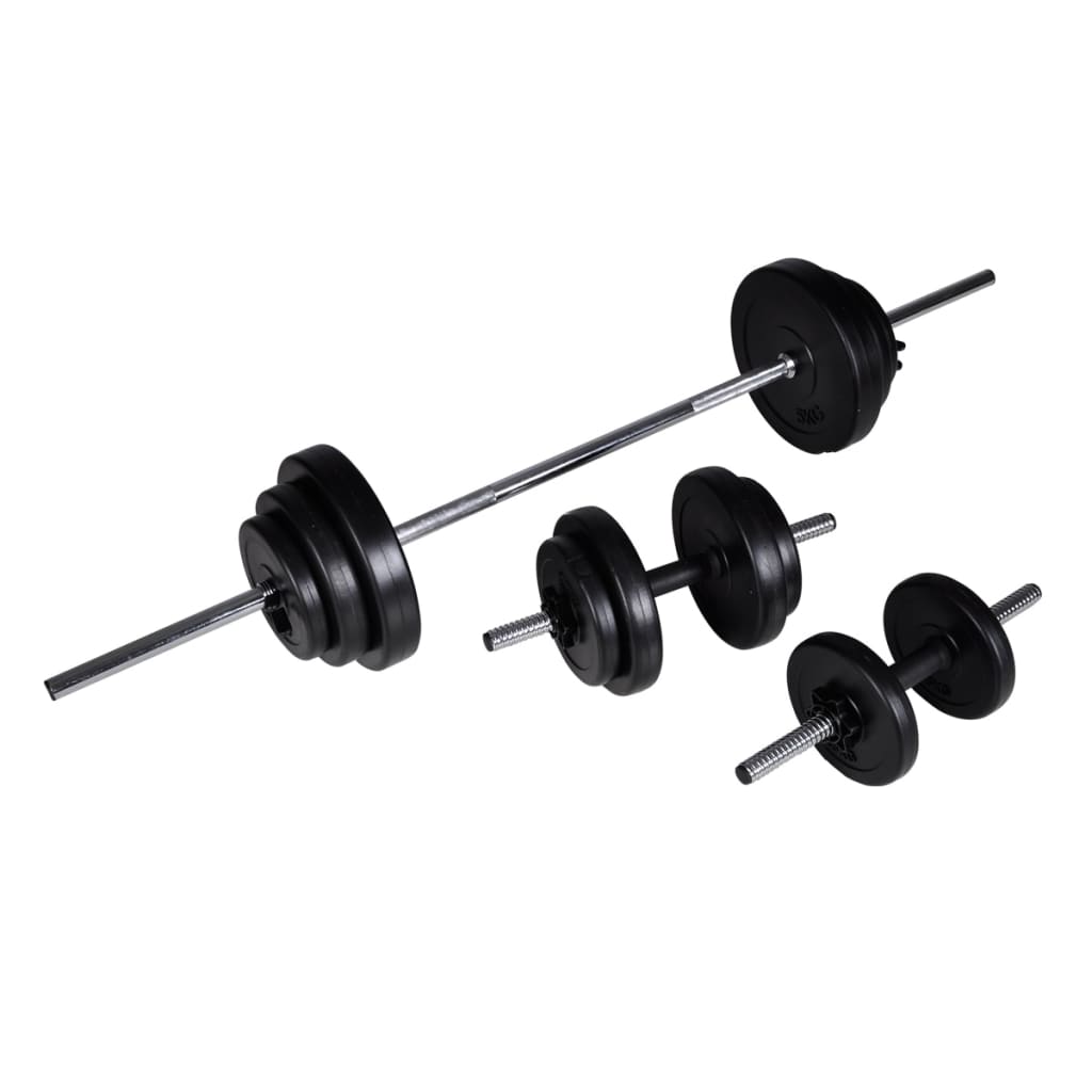 Vidaxl Barbellen Haltl Set 30,5 kg