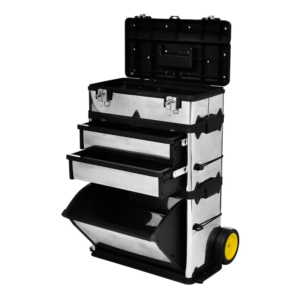 Vidaxl Tool Trolley Mobile 3 pièces