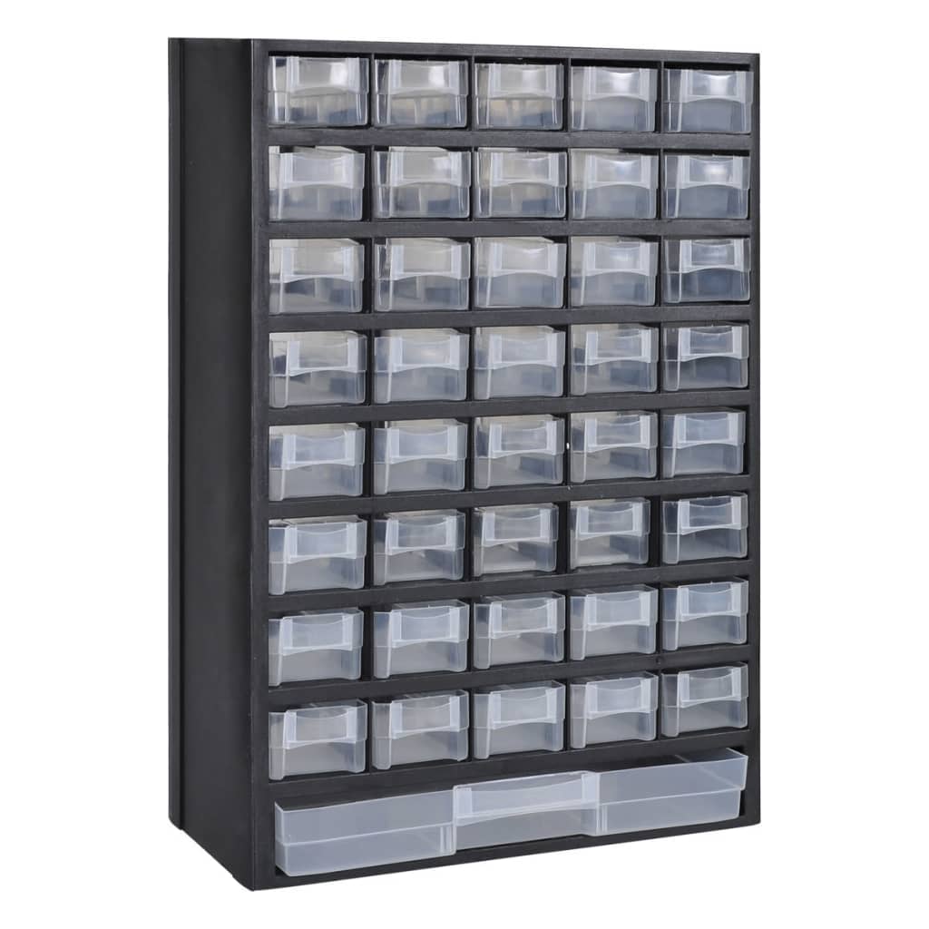 Vidaxl toolbox plastic with 41 drawers