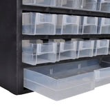 Vidaxl toolbox plastic with 41 drawers